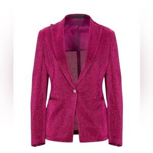 Tagliatore Pink Glitter Sparkle Party Cocktail Blazer | Size 10